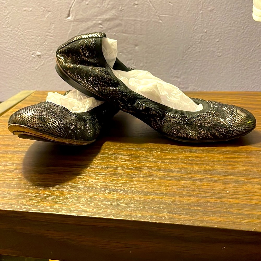 Chanel Metallic Sparkle Flats. Women’s Euro size 37 / Us 7